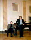 Bartlomiej Kominek y Eduardo Tami en el Florianka Hall de Cracovia; (6-09-01). Haga un clic con el ratn sobre la imagen para ampliarla.