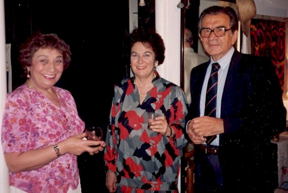 Dora Castro (pianista), Adelma Gómez (organista) y Waldemar Axel Roldán.